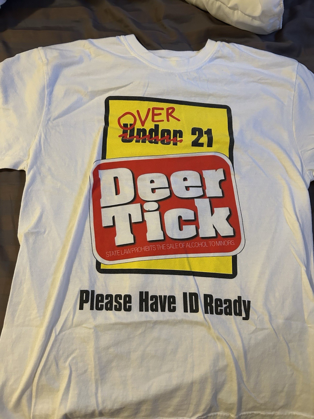 21st Birthday Deer Tick T-Shirt Band Providence Rhode Island Large
