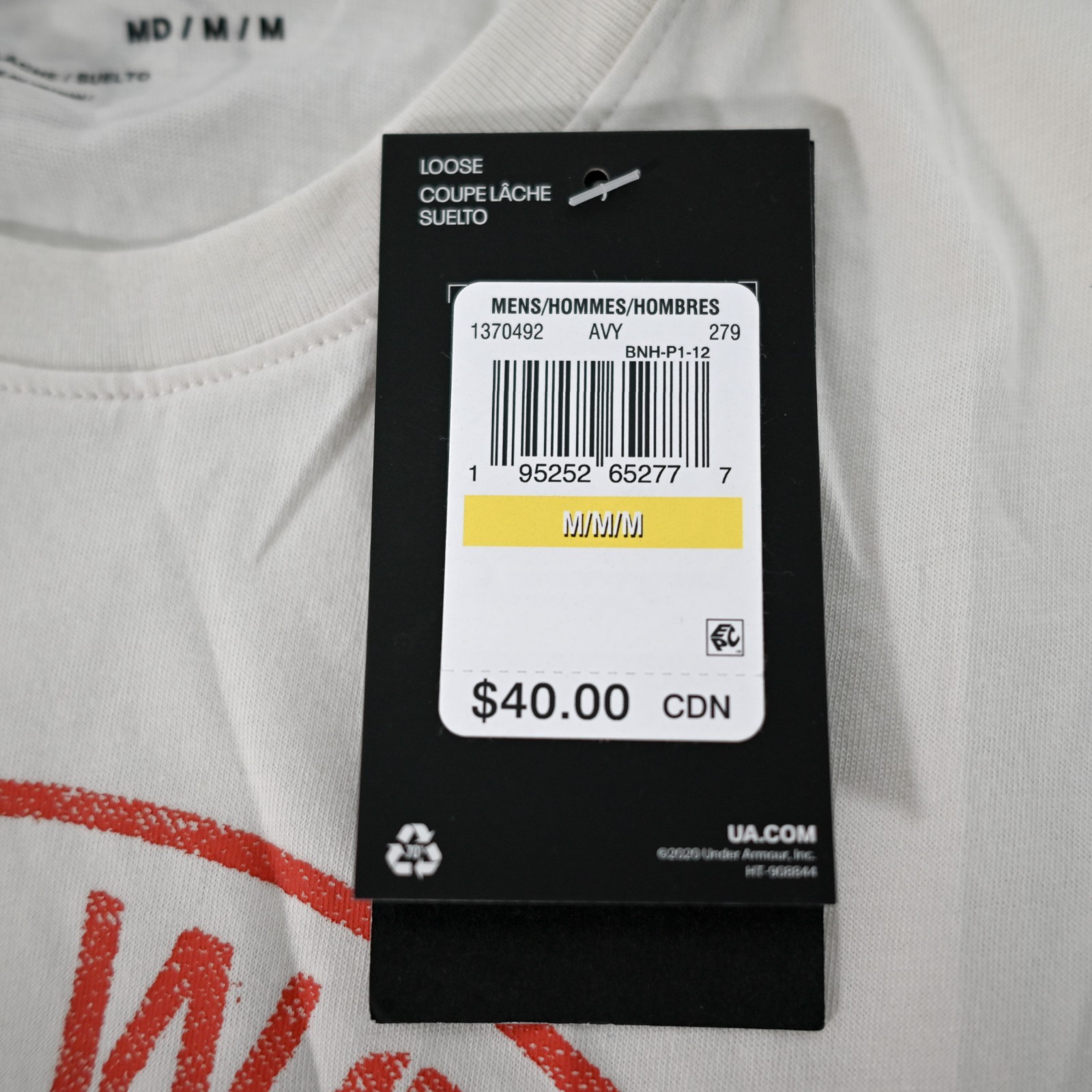 Under Armour Men's Medium UA Project Rock Hardest Worker Tank Top - Brand New gallery