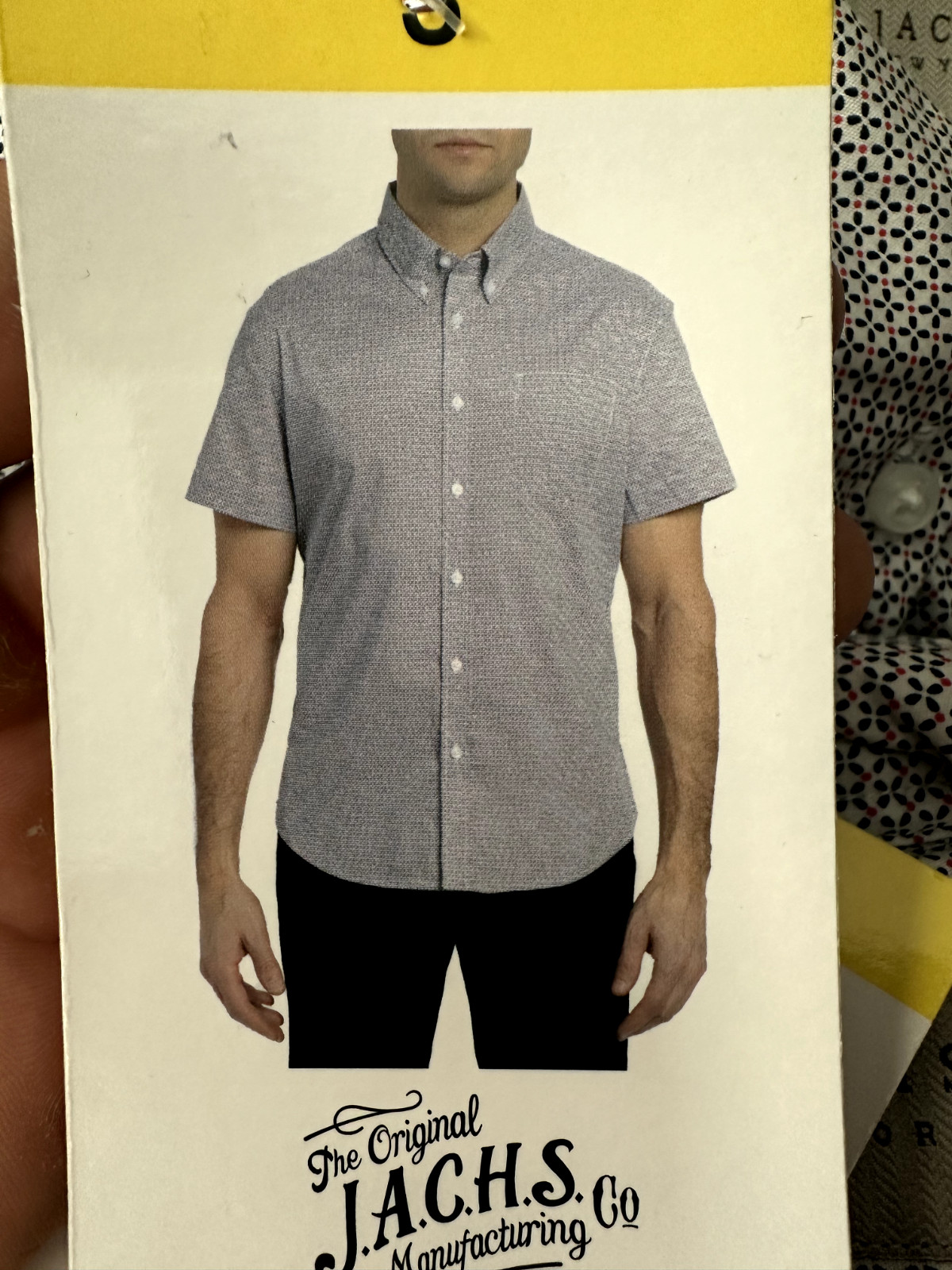 Jachs Mens Button Down Short Sleeve Dress Casual Shirt NWT gallery