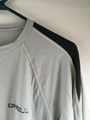 O’neill Shirt Men’s Size Medium Gray Activewear Long Sleeve Logo Round Neck