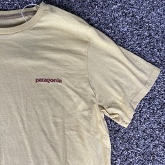 Patagonia Men’s Fitz Roy Icon Responsibili Tee Shirt Milled Yellow, Size XL