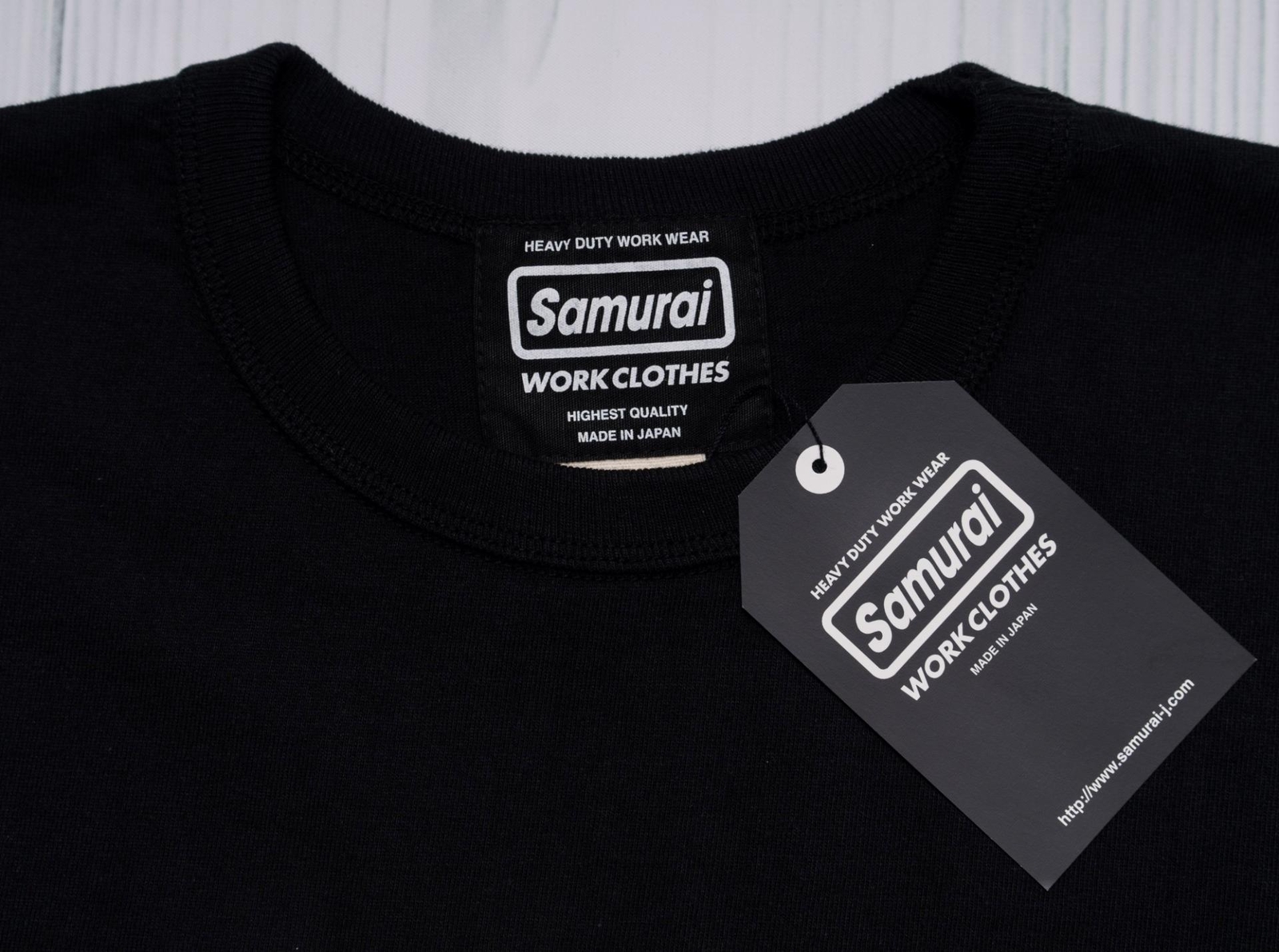 Samurai $105 NWT Black White Logo Heavyweight Cotton T-Shirt SWCT-102-OVS L gallery