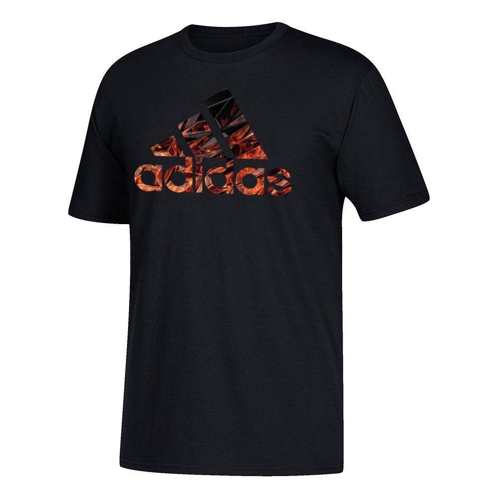 Adidas Branded Men’s The Go-To Black Graphic T-Shirt