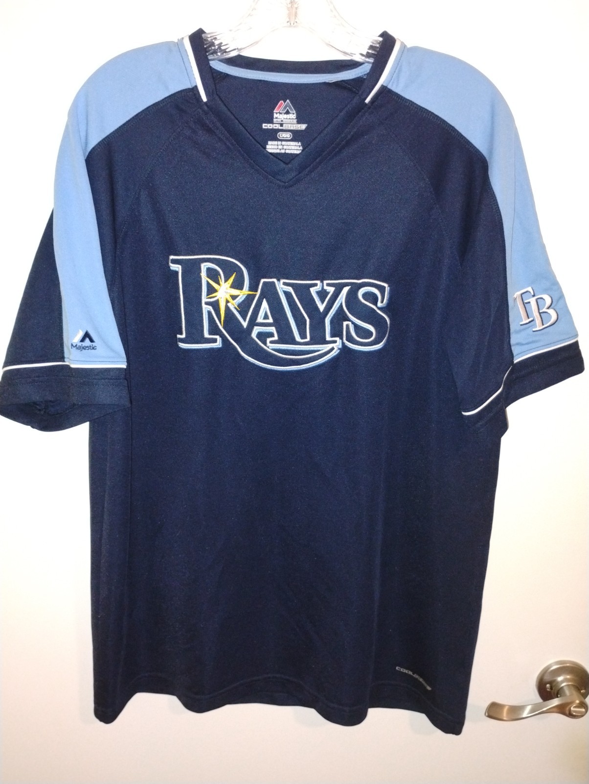 VINTAGE TAMPA BAY RAYS BASEBALL T-SHIRT MENS LARGE RAYON gallery
