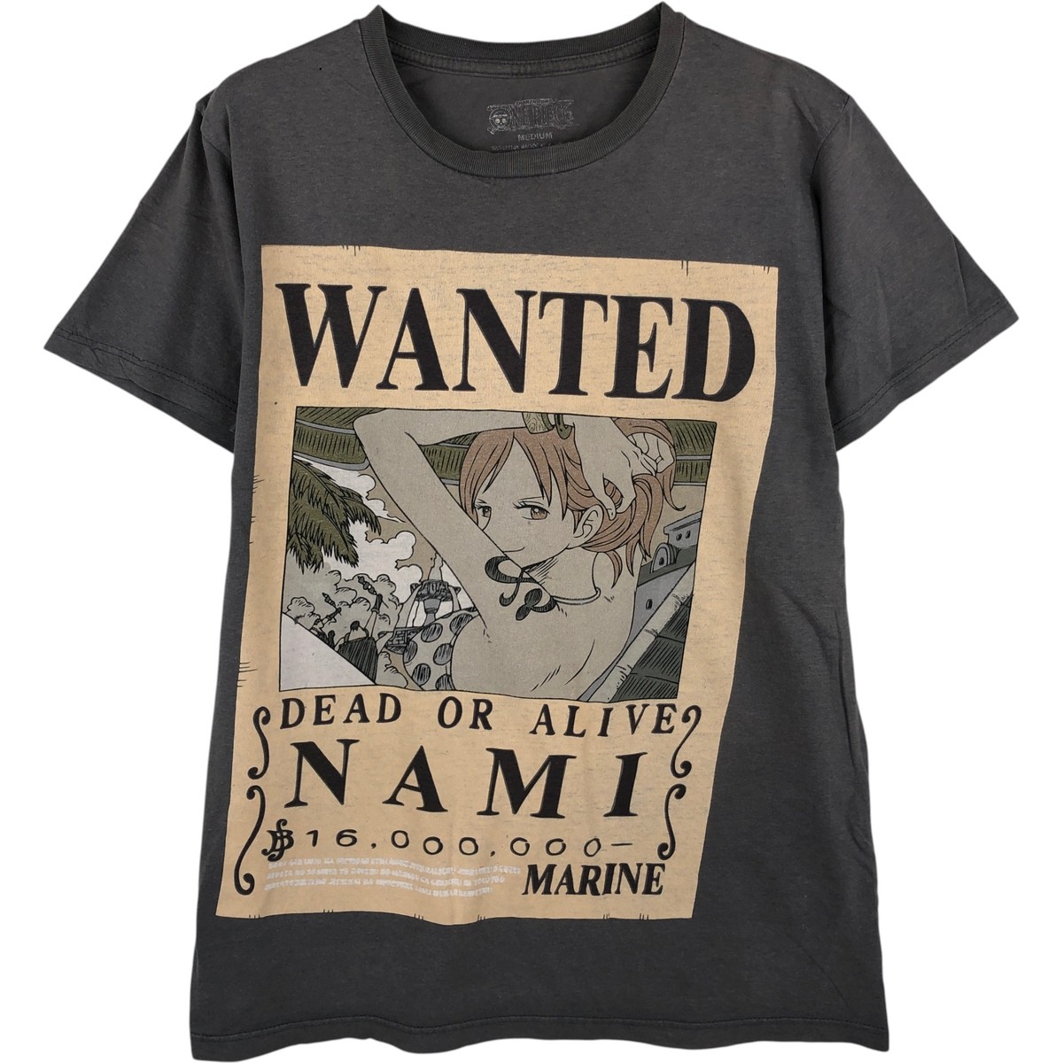 Used ONE PIECE Nami character print T-shirt men's size M equivalent gallery