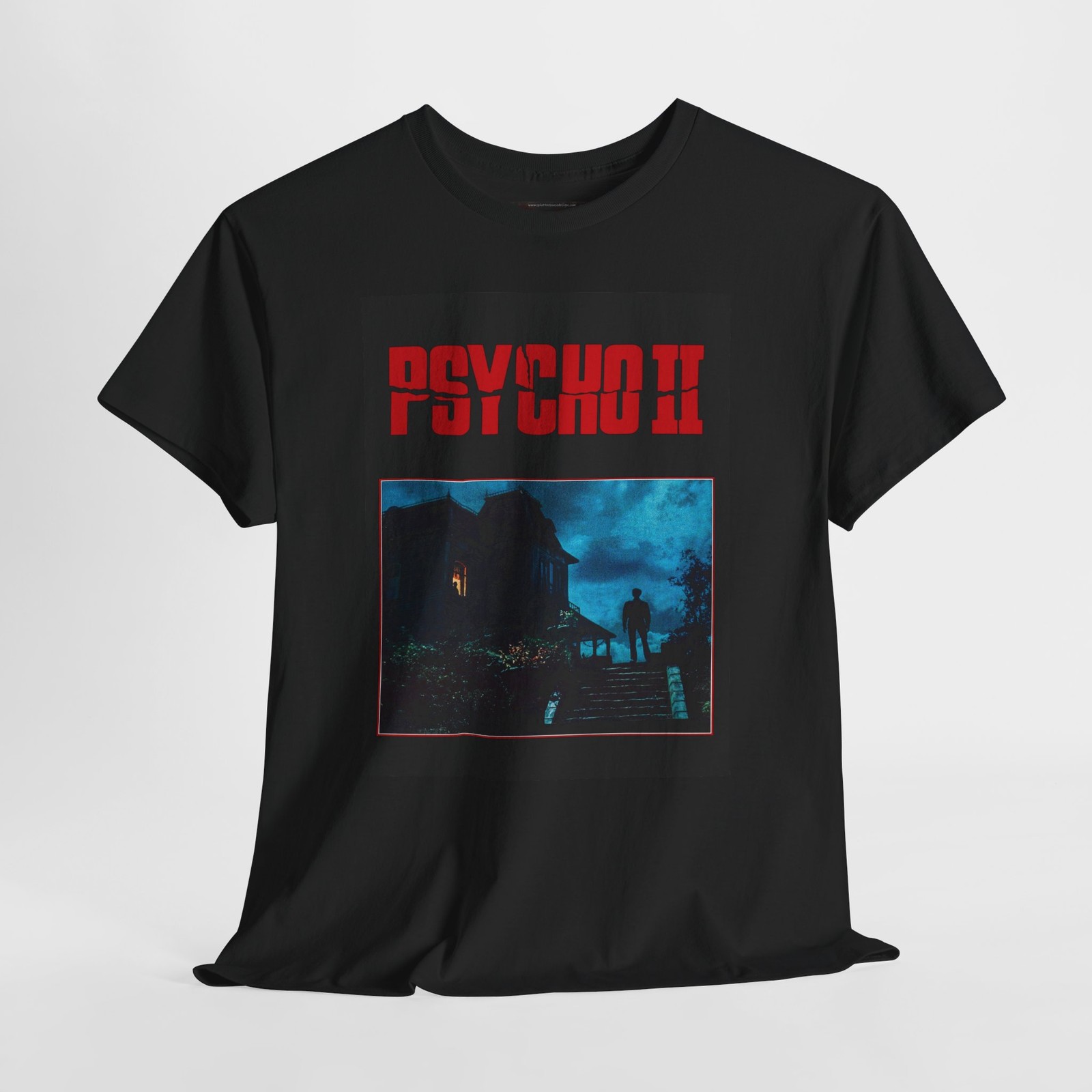 Psycho II 1983 Retro Movie Poster Horror Unisex Graphic T-Shirt gallery