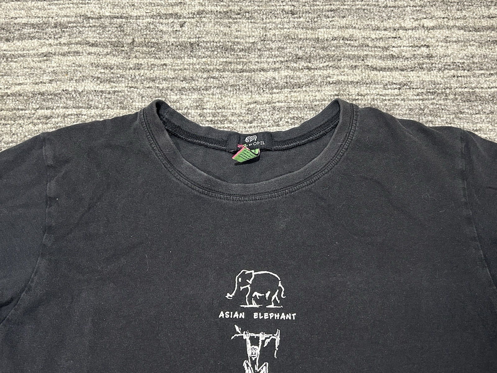 LUV SL Odel Sri Lanka T-Shirt Adult Small Black Animal Short Sleeve Cotton Mens gallery