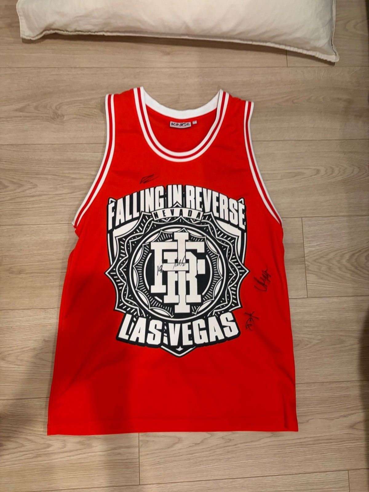 Falling in Reverse Basket Ball Jersey AUTOGRAPHED