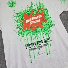 Vintage 1995 HRLA Nickelodeon Studios Slime Universal Florida Single Stitch Tee