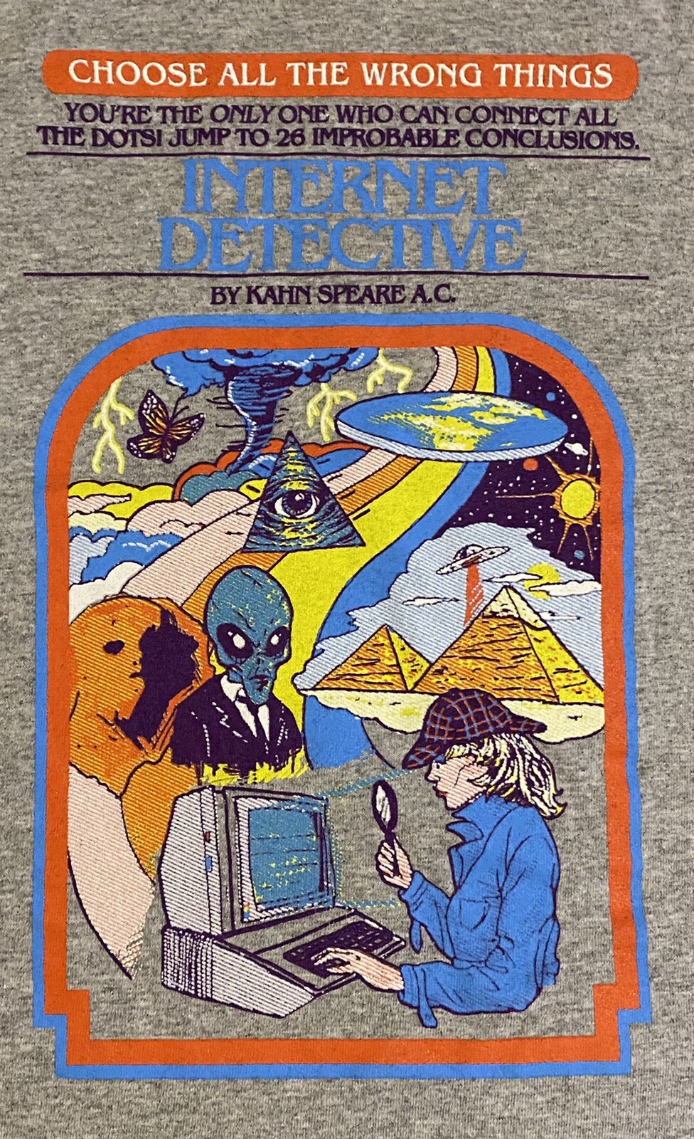 Internet Detective Choose Your Own Adventure Book Wrong Things Tank Top Shirt M gallery