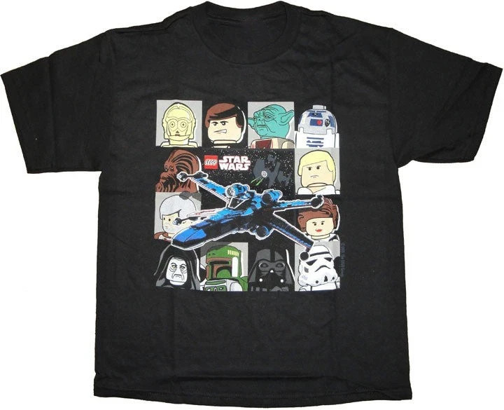 Star Wars Lego Heads T-Shirt Full Size S-5XL Gift For Fan HM1636 gallery