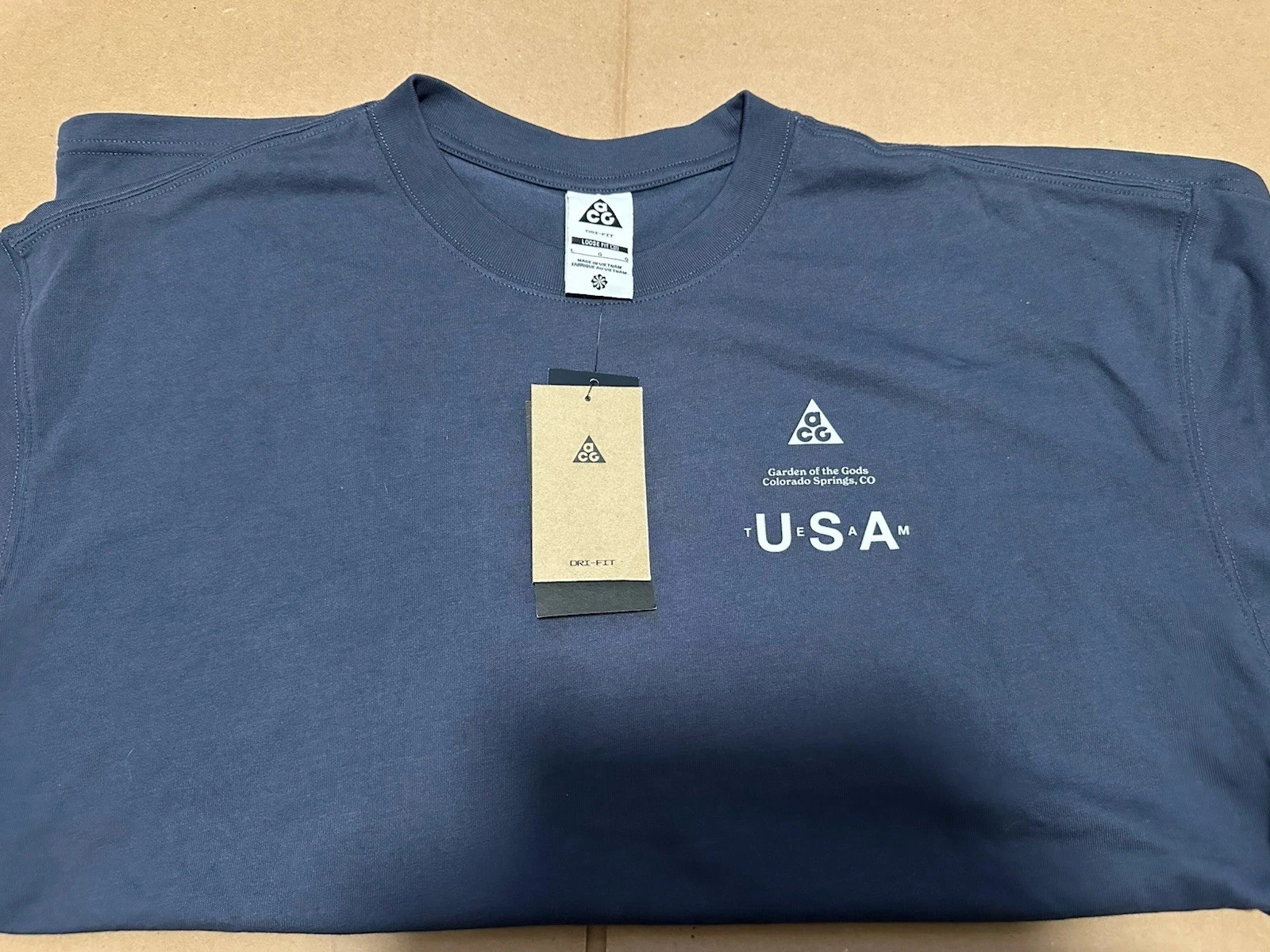 Nike Acg x Olympics USA T Shirt Blue Navy New With Tags Mens size XS-XXL gallery