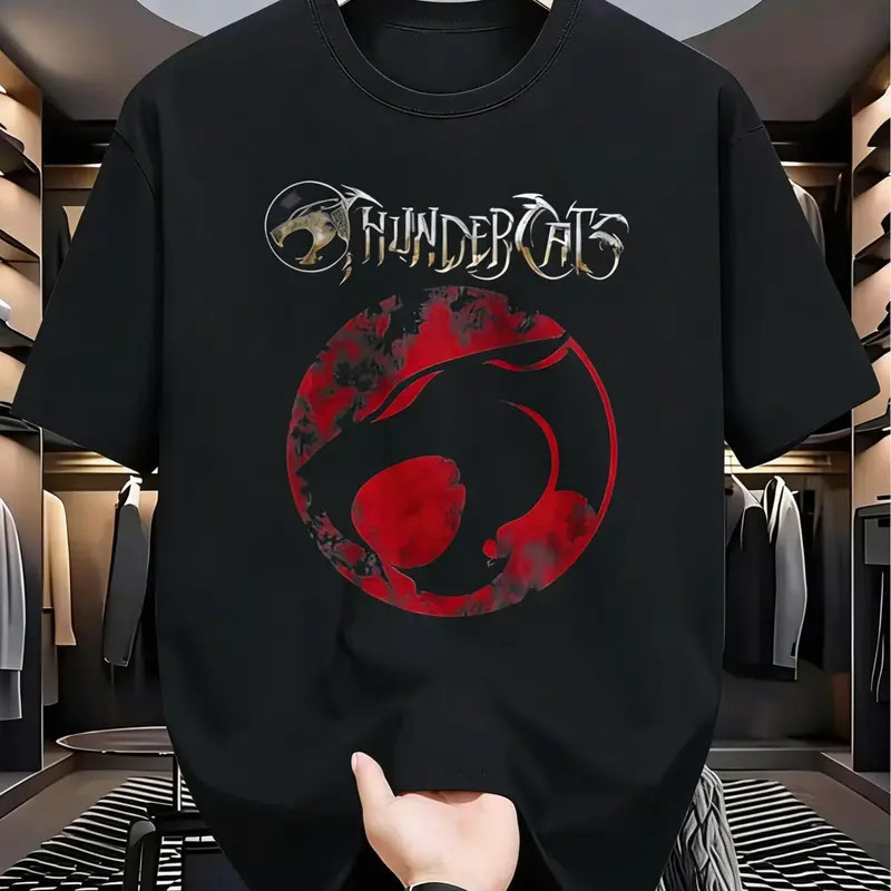 ThunderCats Streetwear Graphic T-Shirt Leopard Pattern Retro Tee gallery
