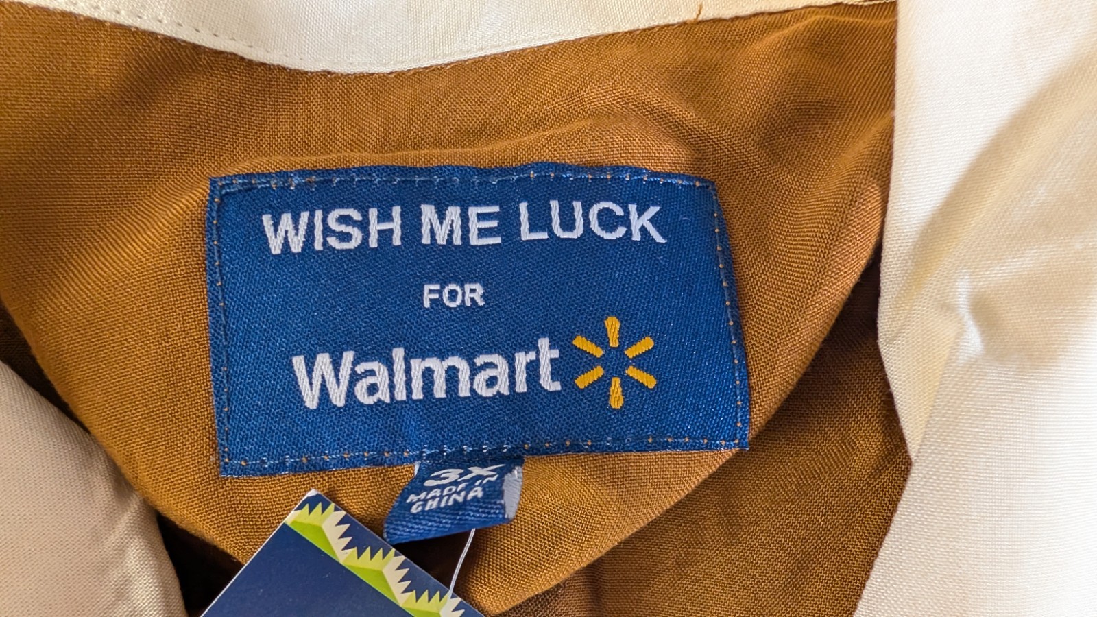 2X Wish Me Luck Winner's Circle Men's & Big 3x Bowling Shirt Size Blue/Brown gallery