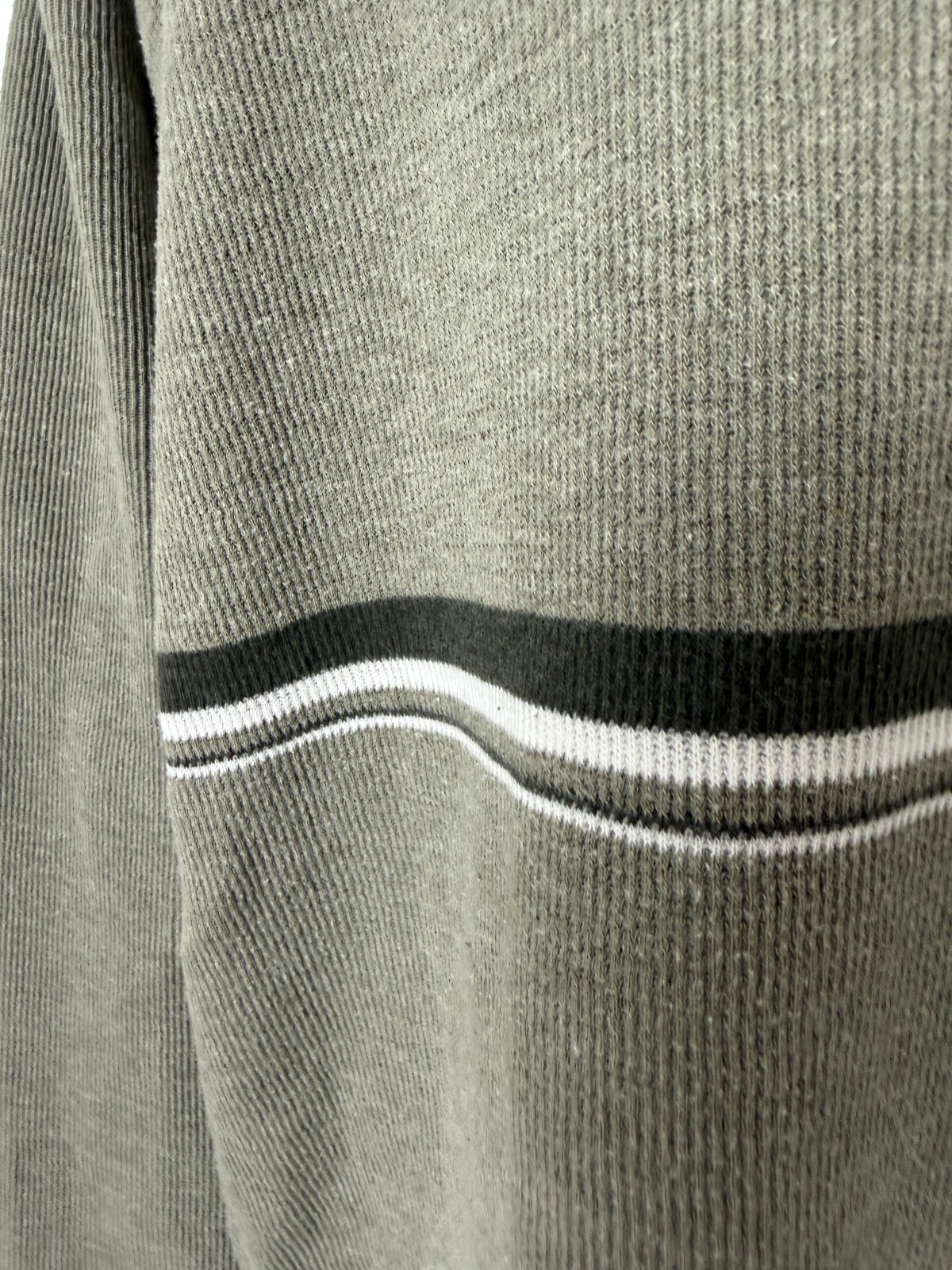 Vintage 90s Ribbed Shirt Men Large Boxy Minimal Grunge Stripe Heavy Rayon Cotton gallery