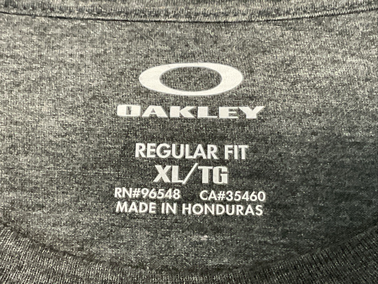 Vintage OAKLEY Gray Y2K Optical Since '75 Graphic Logo T-SHIRT, Men's Regular XL gallery