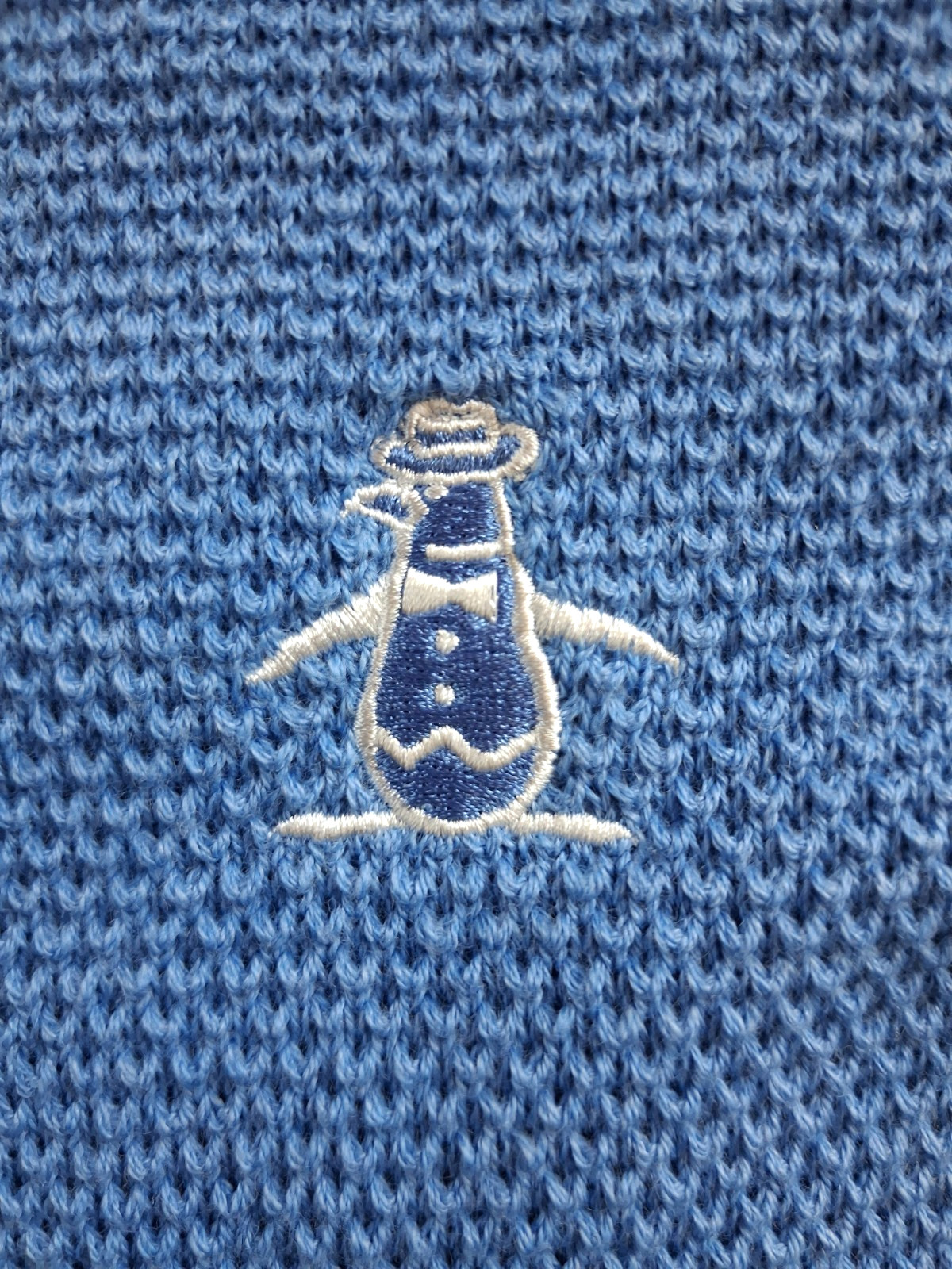 Penguin Hoodie Sweater Long Sleeve Mens Blue Large Zip Up Pockets $125 NWT gallery