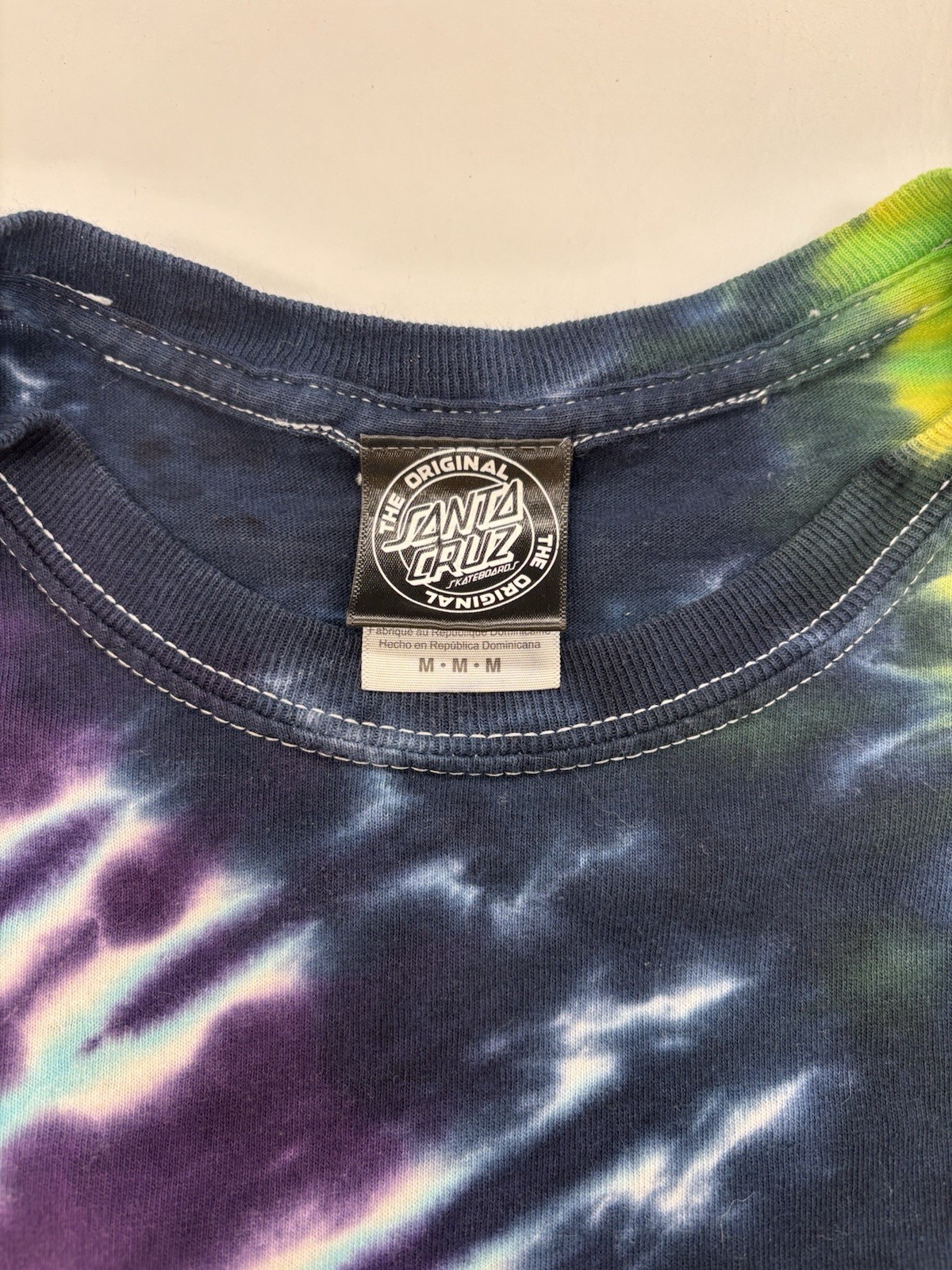 Santa Cruz multicoloured tie-dye t-shirt Men’s Size M gallery