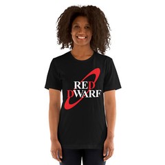 Red Dwarf Logo T-Shirt British Sci-Fi TV Show Tee for 80s & 90s Tee S-5XL