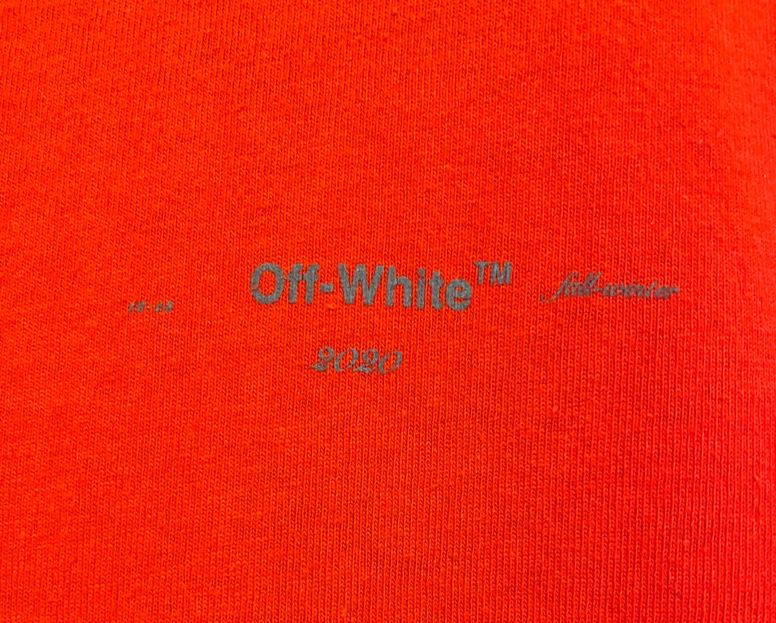 OFF-White 2013 "Main Label" Seasonal Special Edition Red T with Original String gallery