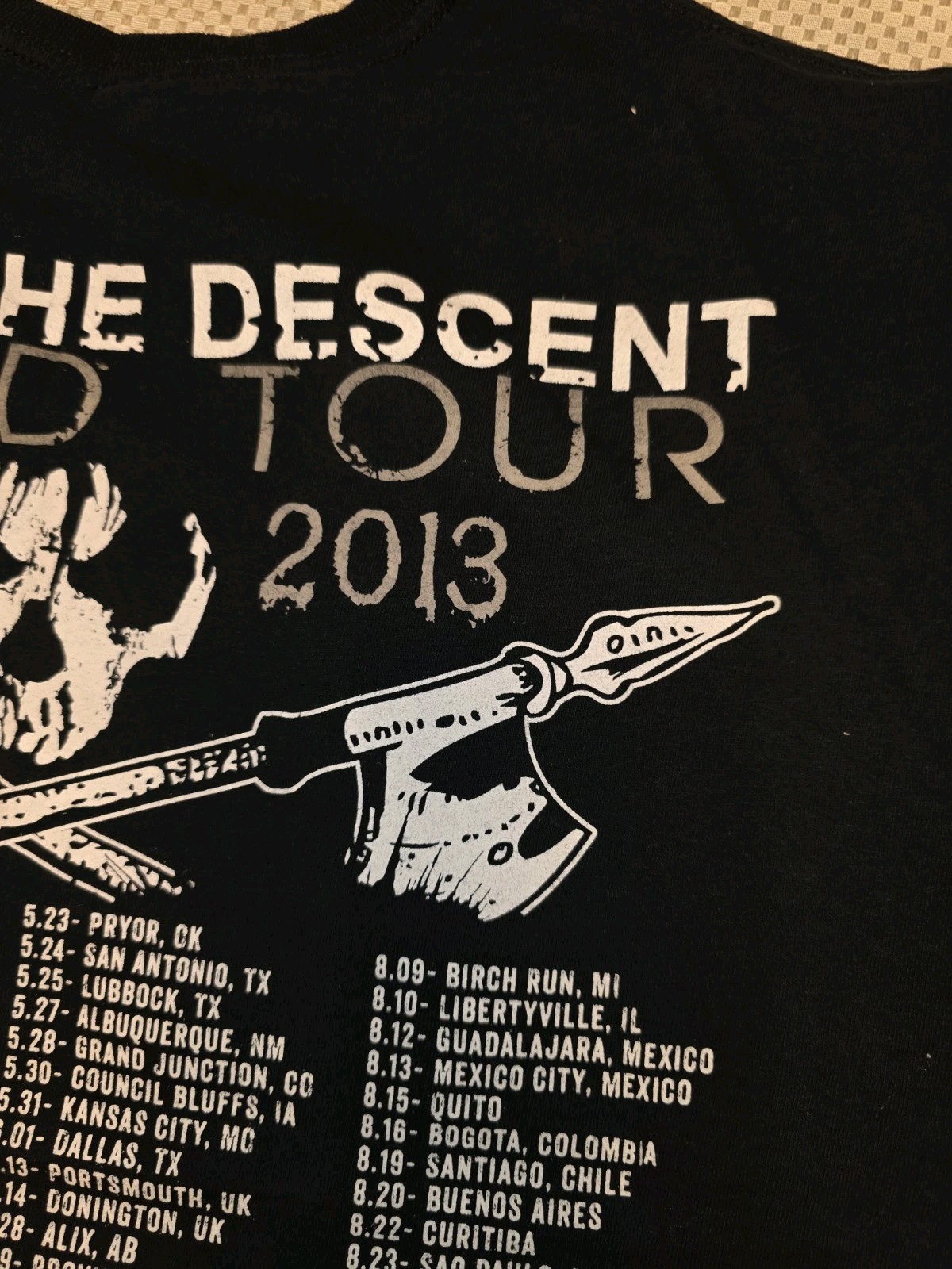 Killswitch Engage 2013 Tour Shirt Disarm The Descent Size XL gallery