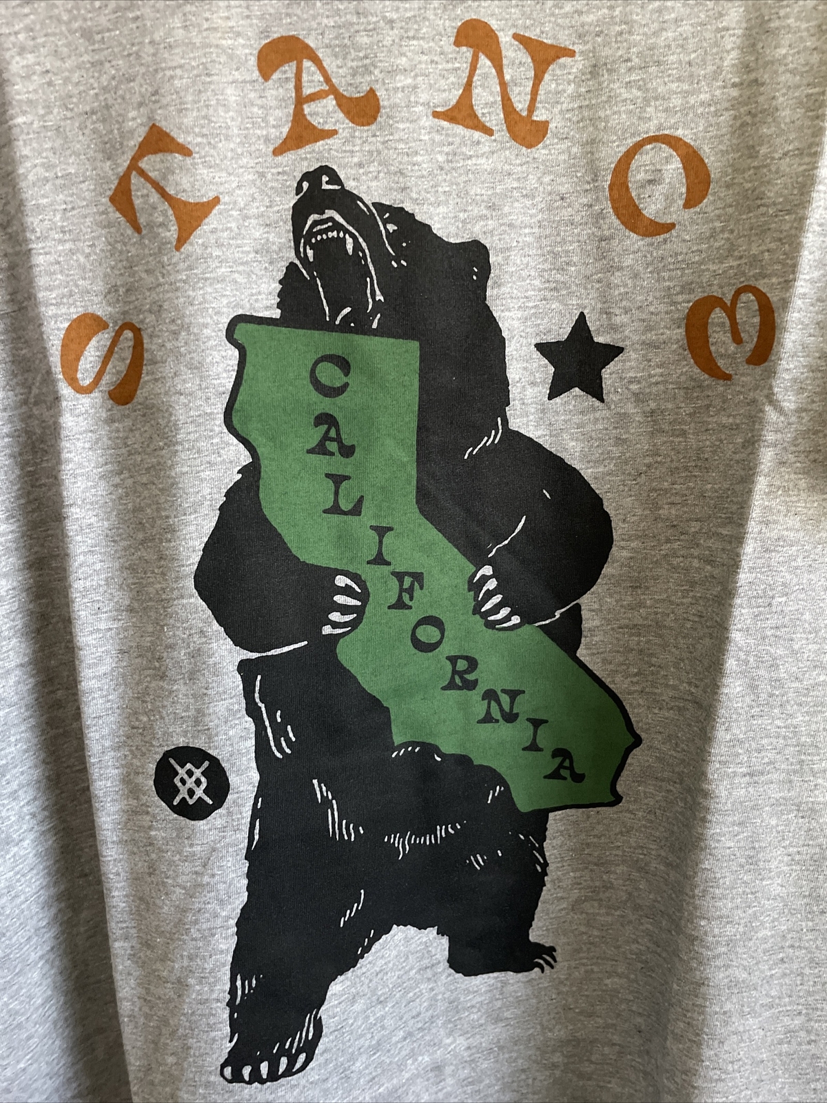 New Stance Designer Mens Graphic Street Style California Tee Shirt Size M Gray gallery