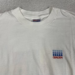 Vintage 90s QIAGEN Genetic Engineering Biotech T-Shirt Long Sleeve DNA RNA