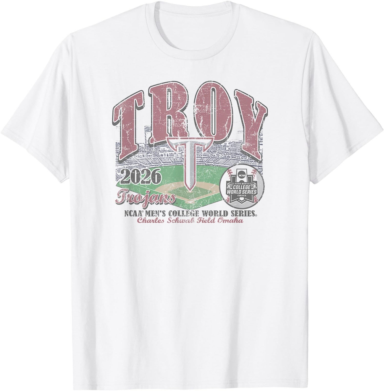 Troy Trojans College World Series 2026 CWS Baseball T-Shirt gallery