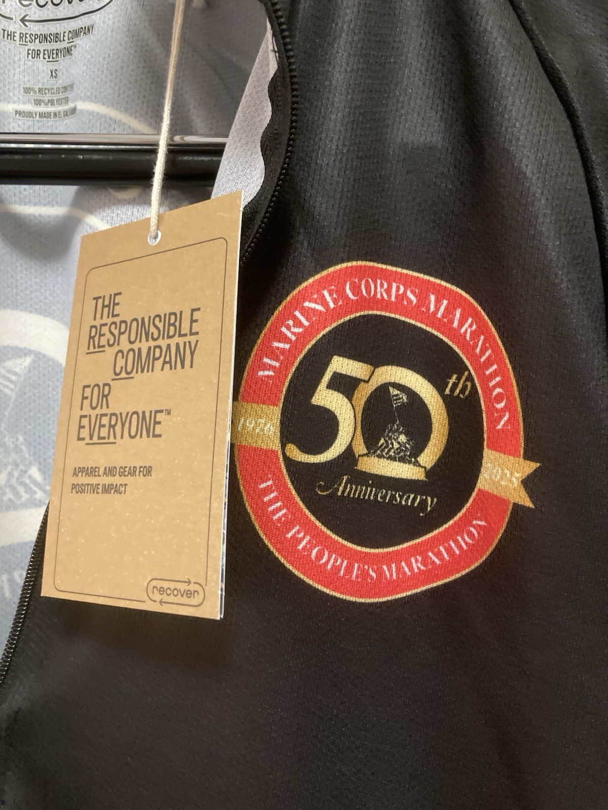 2025 Marine Corps Marathon Half Zip Shirt 50th Anniversary Size X-Small Unisex gallery
