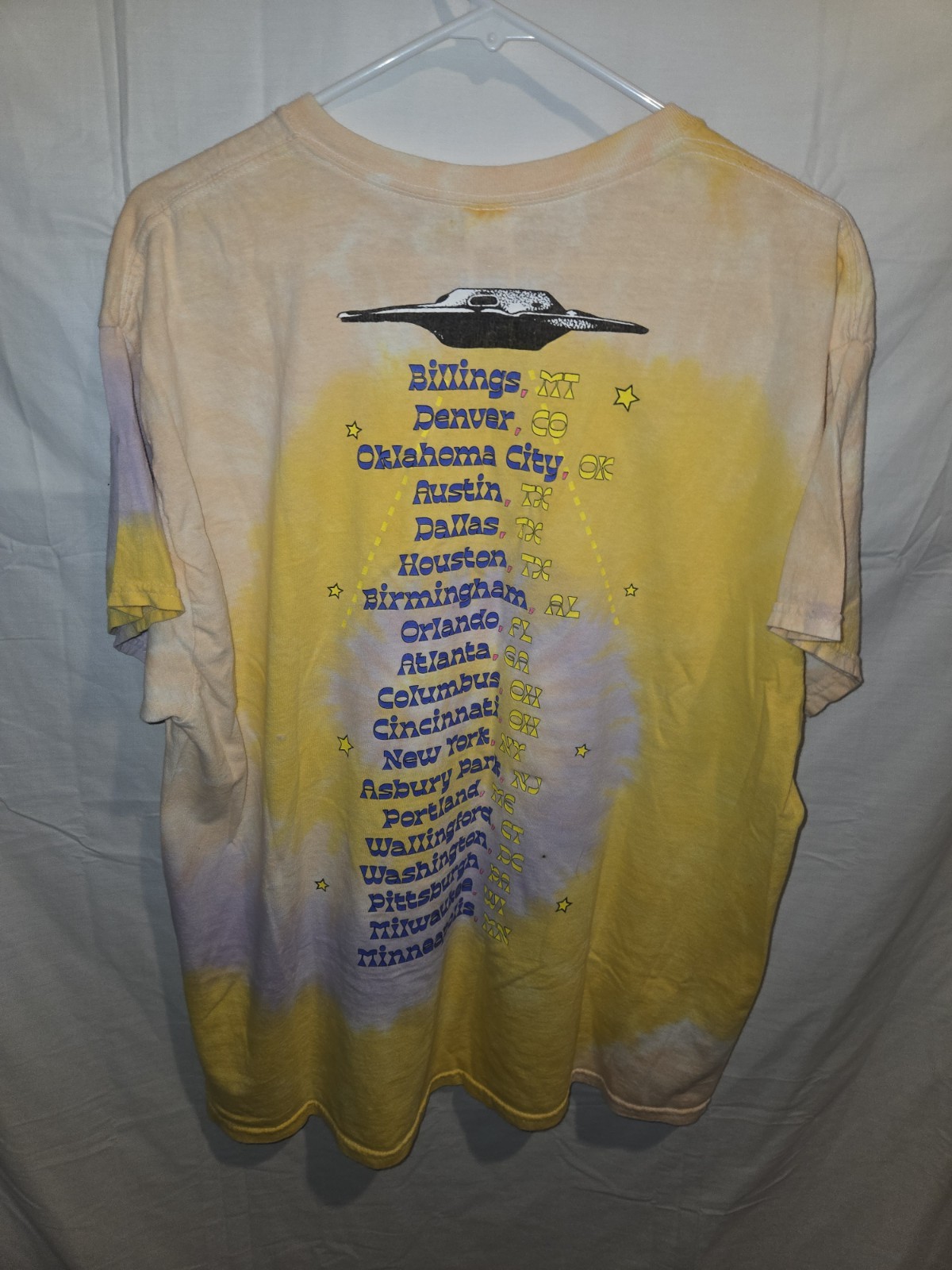 Kesha UFO F&*k The World Tour Tie Dye Shirt - Size XL - Pop Rock Colortone gallery