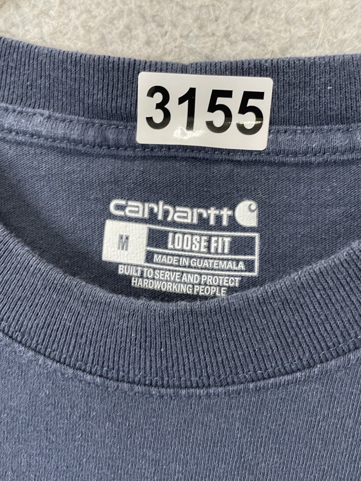 🔥 Carhartt • Blue Gray Loose Fit Short Sleeve Pocket T Shirt • Men’s Sz M gallery