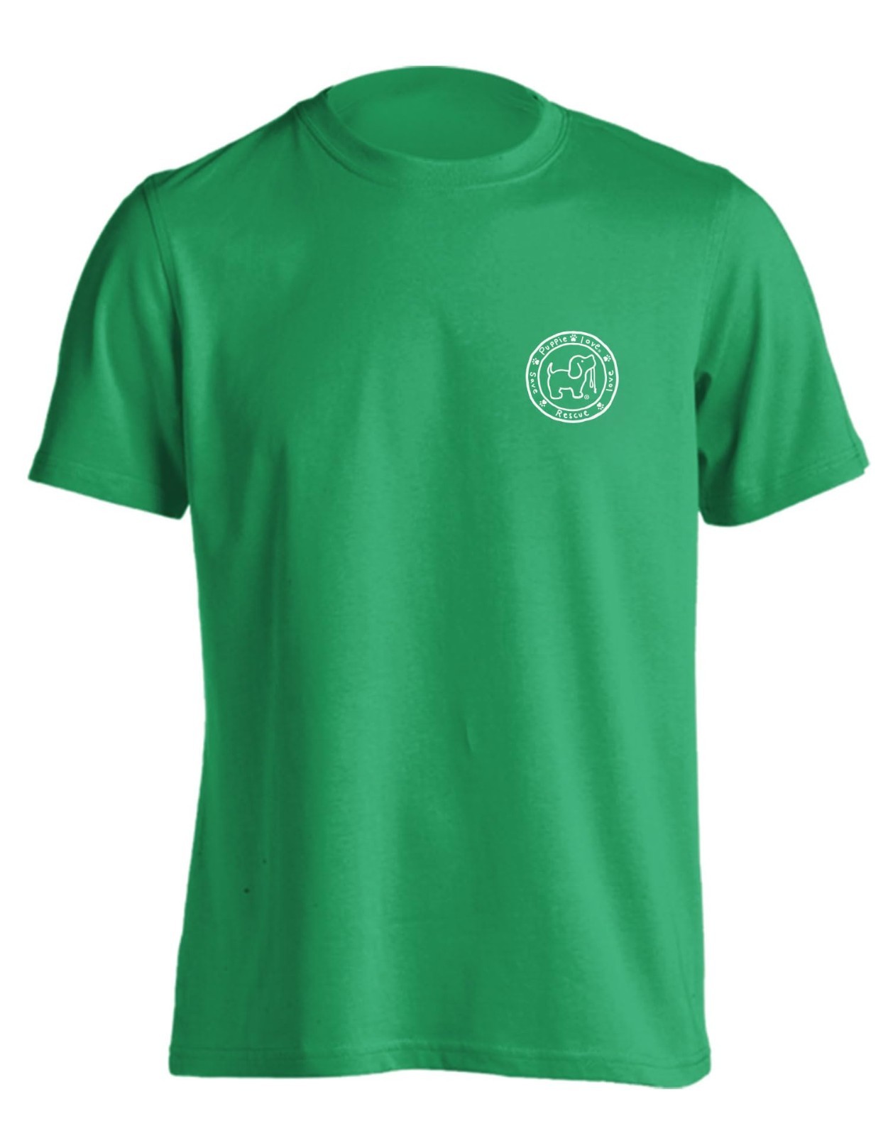 Puppie Love Christmas Holiday T-Shirt, Green with Santa Mailbox Design gallery