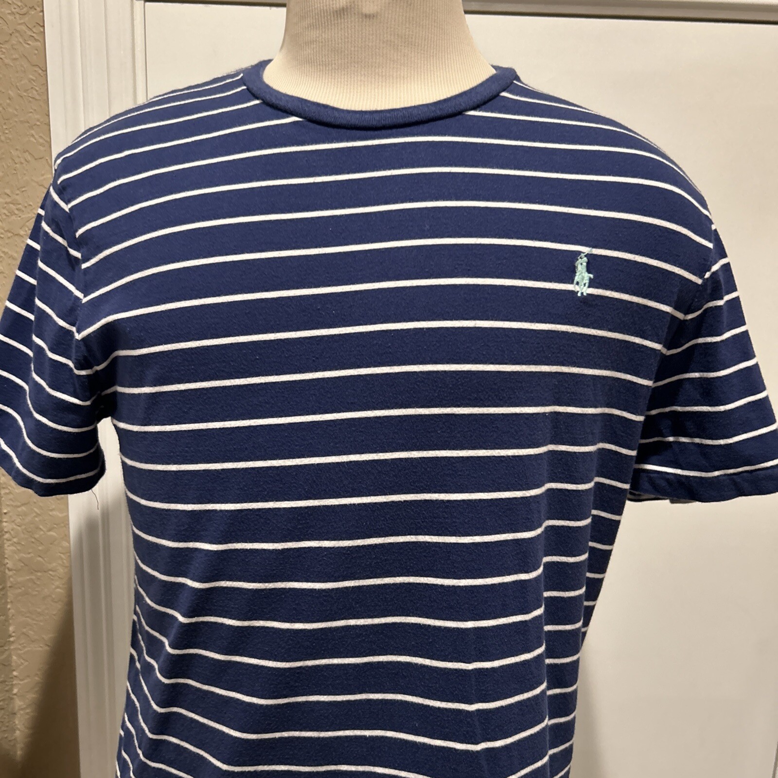 Mens XLTG Polo Ralph Lauren Plain Striped T/Tee Shirt Crewneck Short Sleeve gallery