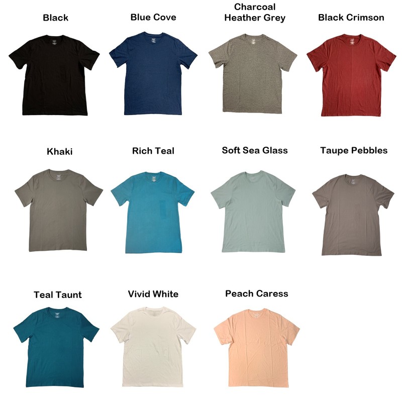 Member’s Mark Mens Essential Short Sleeve Crewneck Classic Fit Tee, MM22170