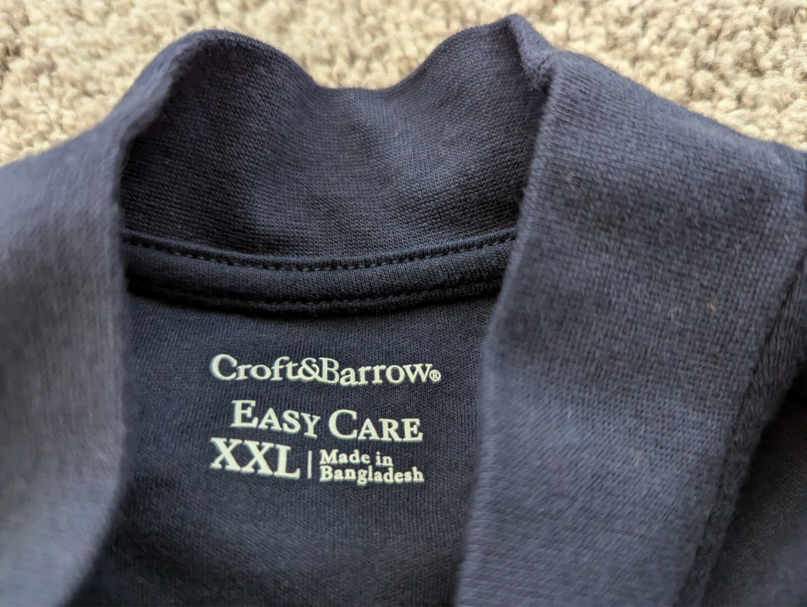 Croft & Barrow Sweatshirt Men XXL Easy Care Blue Pullover Lightweight gallery