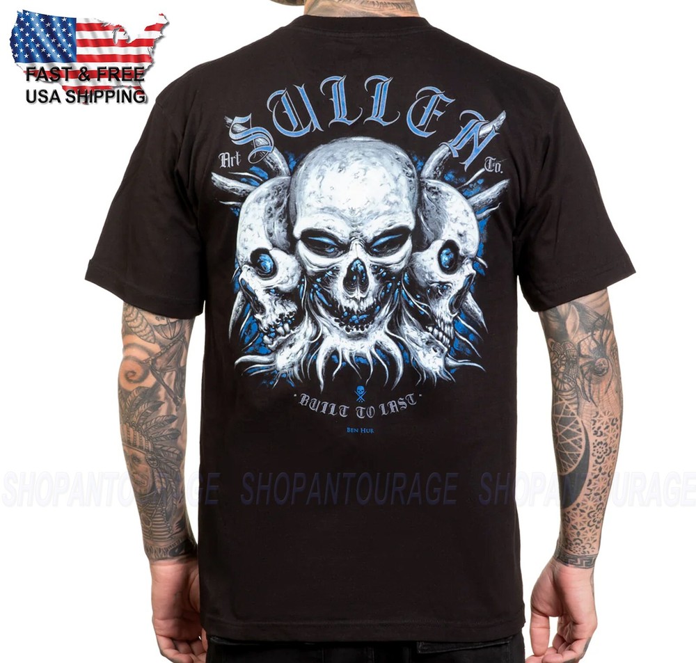 Sullen Art Collective Hur Skulls Standard Fit SCM6910 Short Sleeve Men`s T-shirt