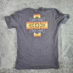 Pendleton Shirt Mens L Gray Woolen Mills Graphic Tee T-Shirt Crew Cotton