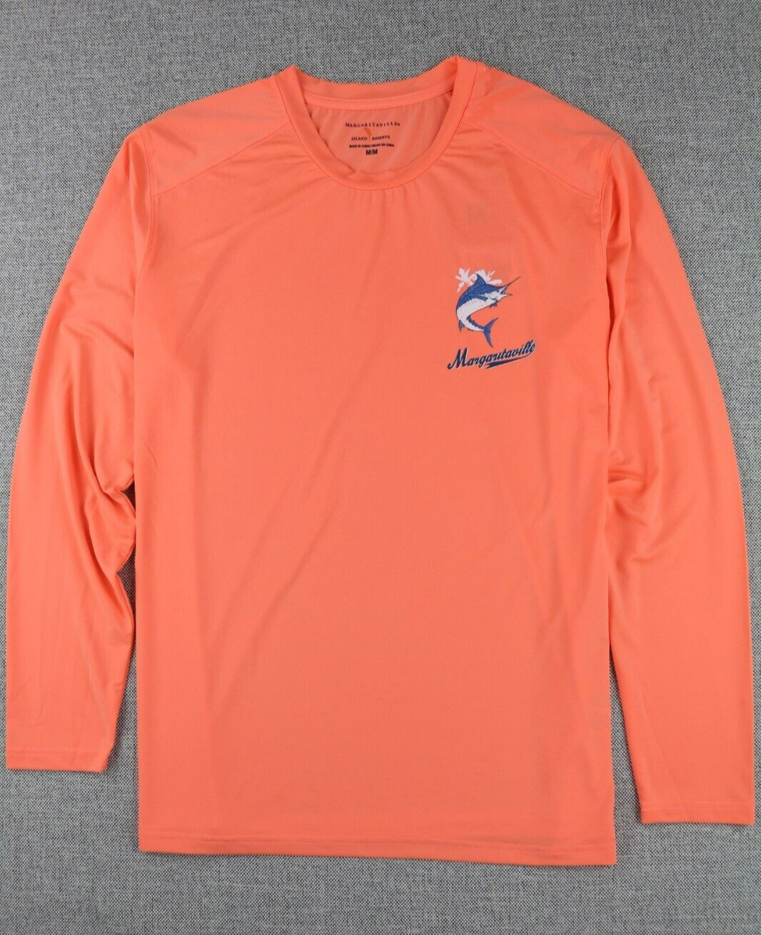 Margaritaville Mens Long Sleeve Breathable Lightweight Sun Tee M L XL Swordfish gallery