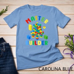 Cool Master Builder Funny Building Blocks For Kids Men Women Unisex T-shirt