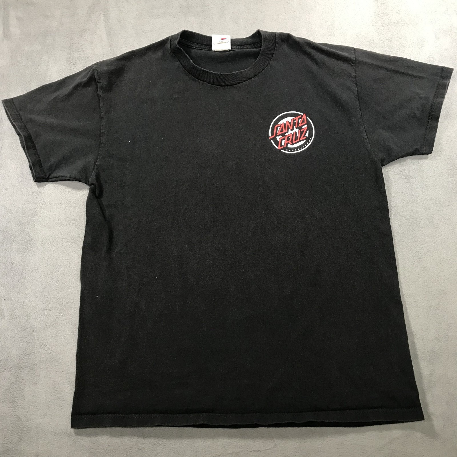 Santa Cruz Skateboards T Shirt Men's Large Black Green Monster Face Surf Tee * gallery