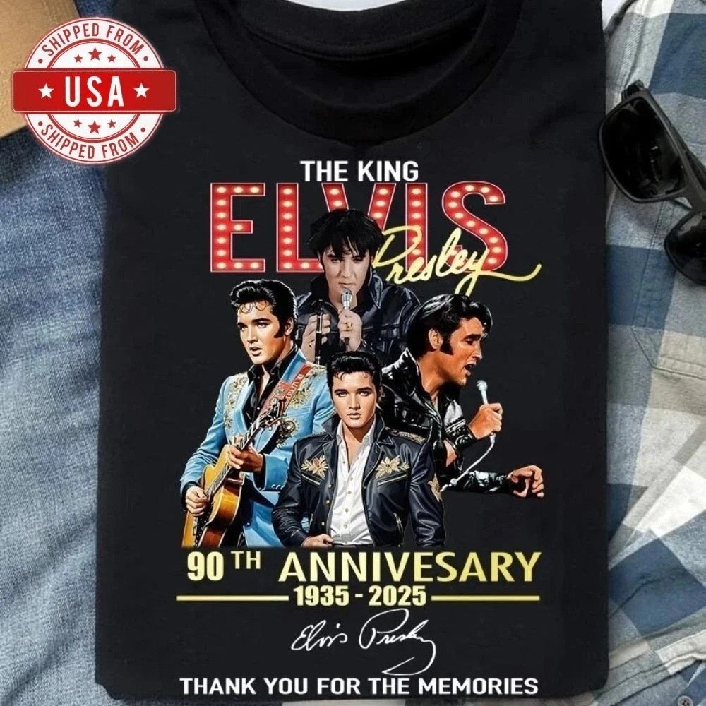 Elvis Presley 2025 Anniversary Gift For Fans Unisex All Size T-Shirt gallery