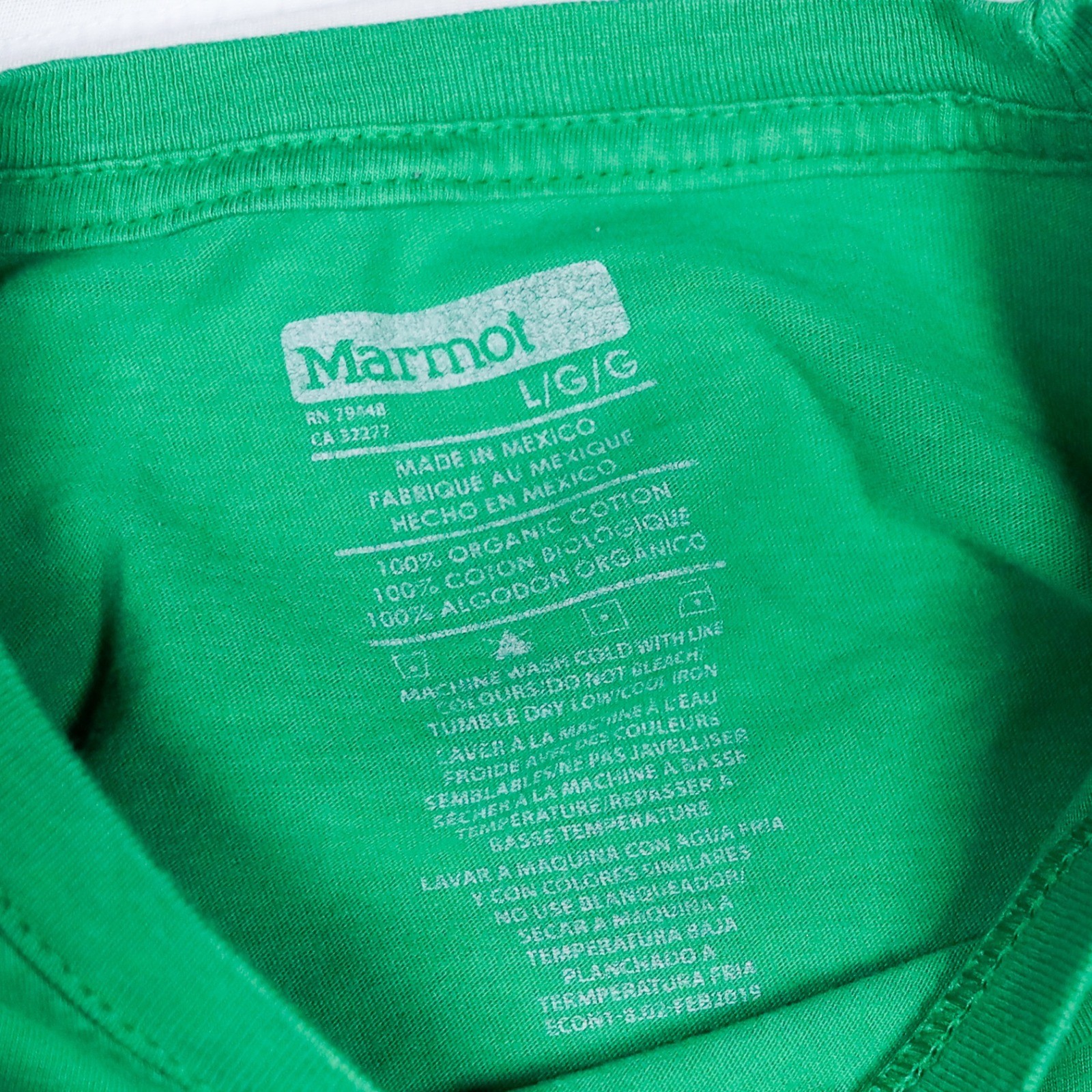 Marmot Mountain 1974 T-Shirt Mens Large Green Graphic Organic Cotton Tee L gallery
