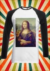 Mona Lisa Leonardo Da Vinci Men Women Long Short Sleeve Baseball T Shirt 1713