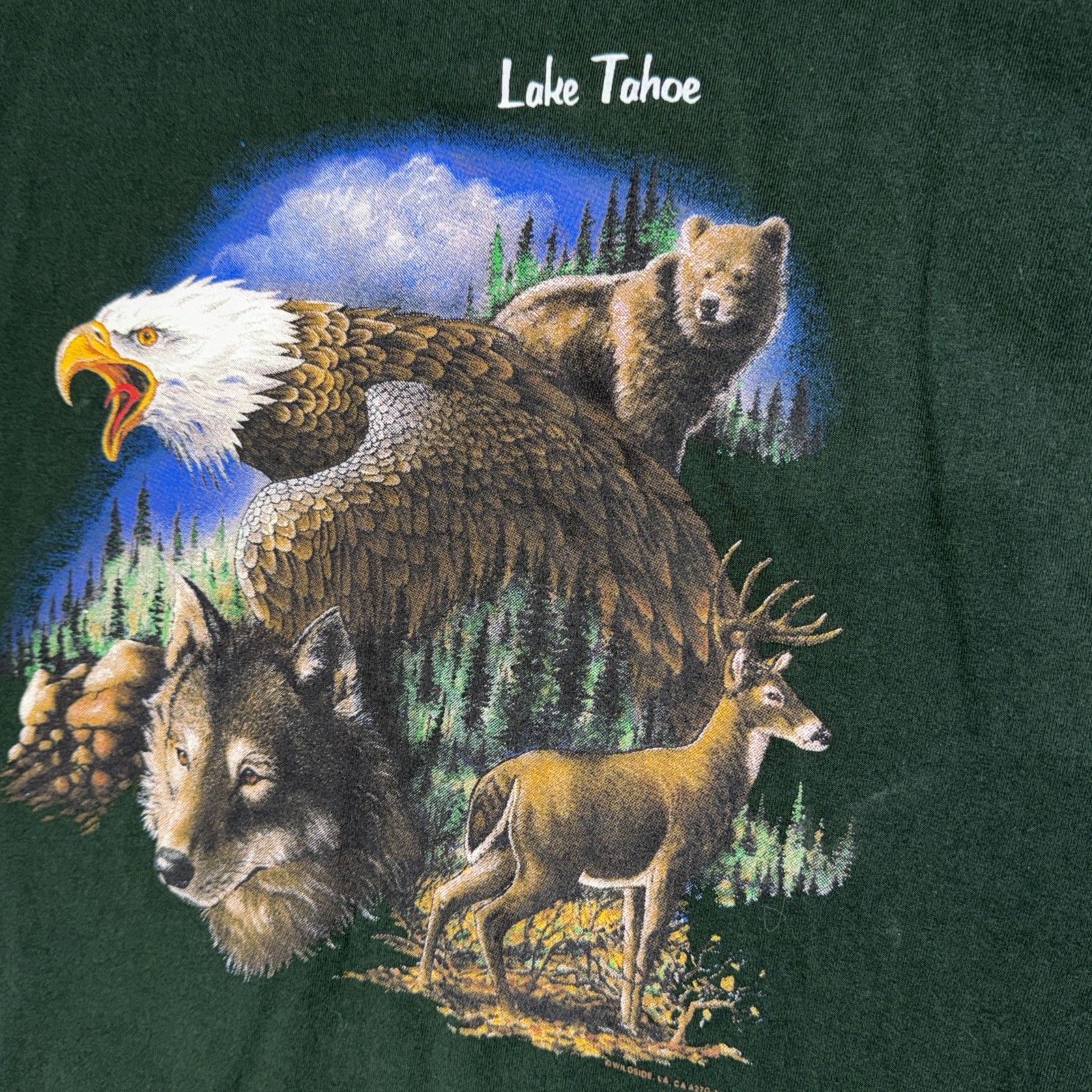 Vintage 2000 Lake Tahoe Outdoor Discovery Mountains Souvenir T-Shirt USA - XL gallery