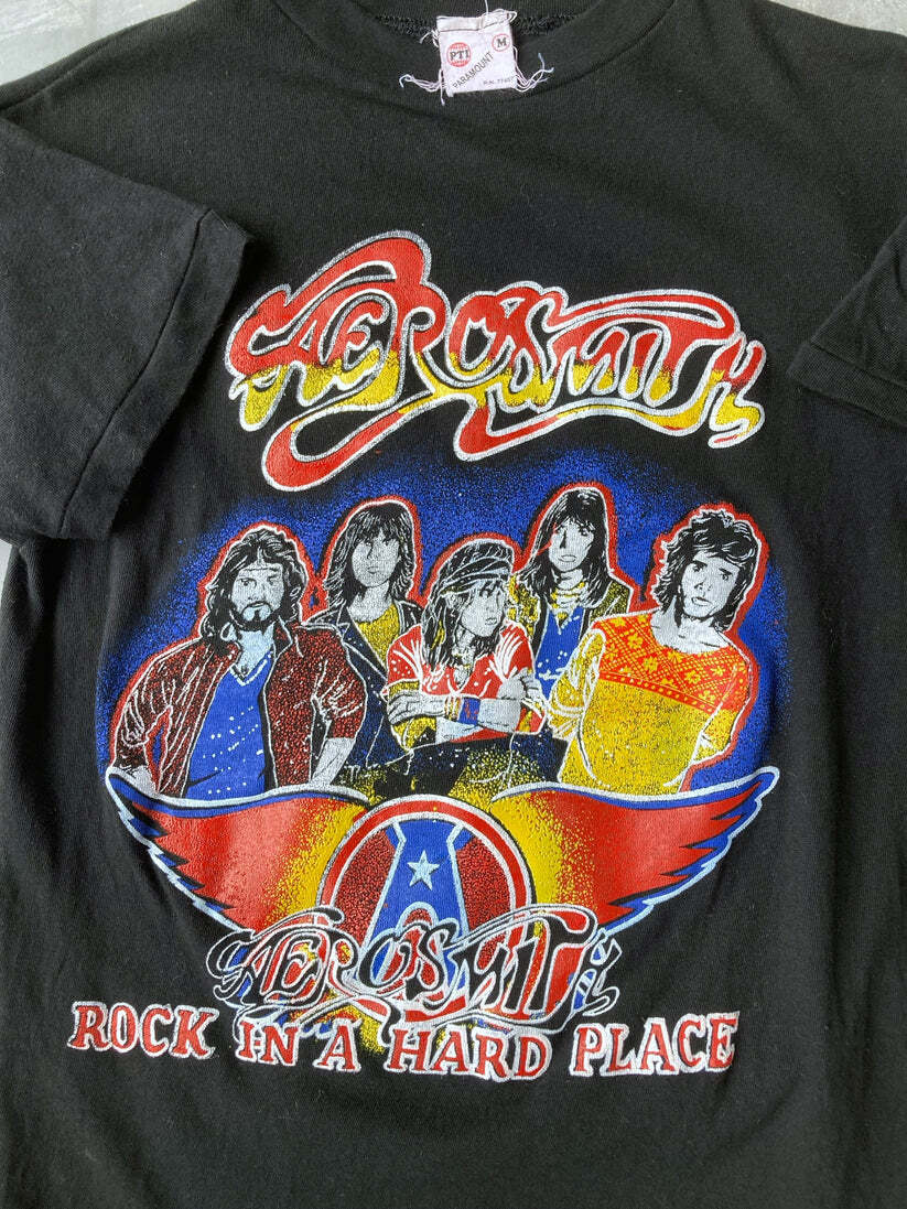Aerosmith Rock In A Hard Place black Remake short sleeve T shirt 90s NH14530 gallery