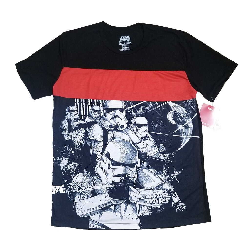 NEW Star Wars Troppers with the death star XL T Shirt and empire ships Disney
