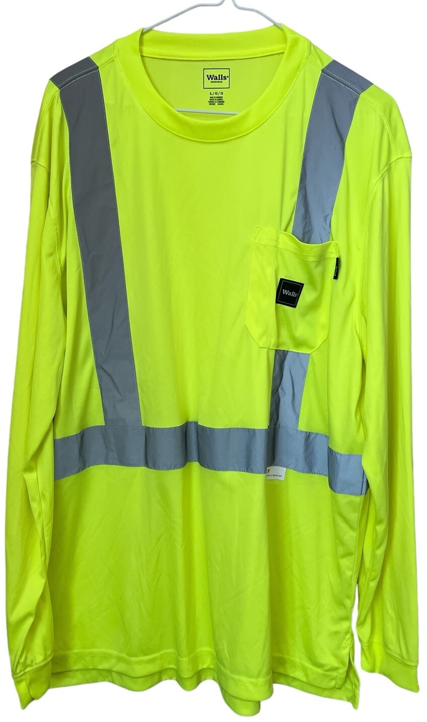 Walls workwear shirt reflective strips Safety Long sleeve shirt Size Large gallery