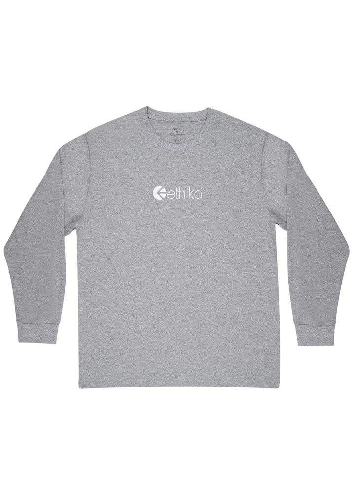 Ethika LOGO – HEATHER MENS GRAPHIC TEE LS