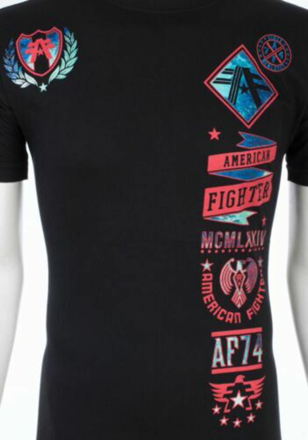 AMERICAN FIGHTER Men's T-Shirt LANDER Biker Black Athletic MMA S-4XL gallery