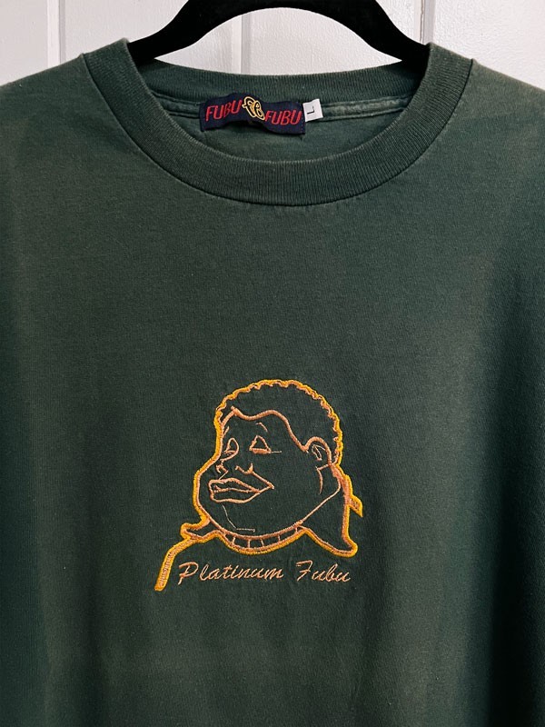 2000s Platinum FUBU Fat Albert Gold Embroidered T-Shirt Large gallery